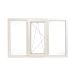 Fereastra PVC 3 canate, 1 canat mobil, deschidere stanga