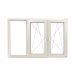 Fereastra PVC 3 canate, fix oscilobatant stanga oscilobatant dreapta
