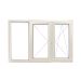 Fereastra PVC 3 canate, canat fix-cercevea activa-cercevea secundara