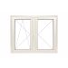 Fereastra PVC 2 canate mobile, cu inversor, canat oscilobatant stanga