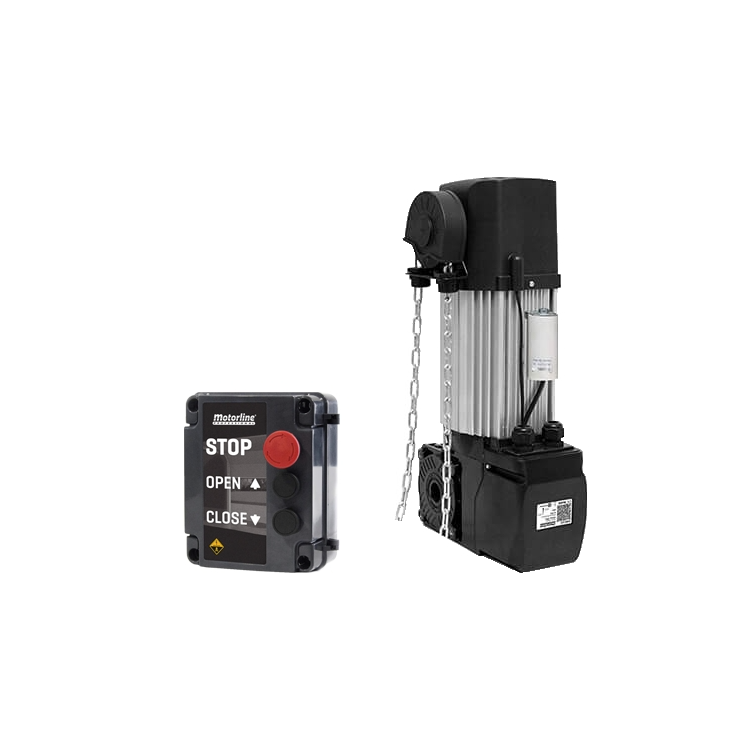 Kit automatizare usi sectionale industriale Motorline KVM115 cu unitate de control