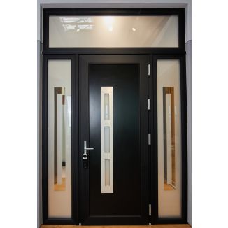 Ușă exterior din PVC, Barrier 100, cu încuietoare inteligentă Dom Roq, 1930 x 2500 mm