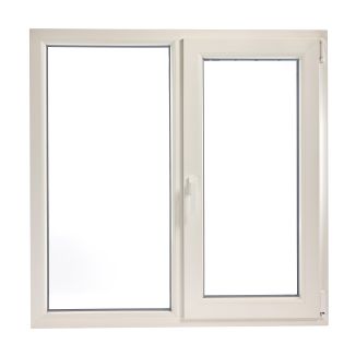Fereastră PVC cu geam termopan, Barrier 70, maner Toulon, 1160x1160 mm, profil Rehau 70 mm, 2 canate, sticlă 4LowE, oscilobatant dreapta, 5 camere
