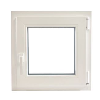 Fereastră PVC cu geam termopan, Barrier 70, maner Toulon, 560x560 mm, profil Rehau 70 mm, sticlă 4LowE, oscilobatant dreapta, 5 camere