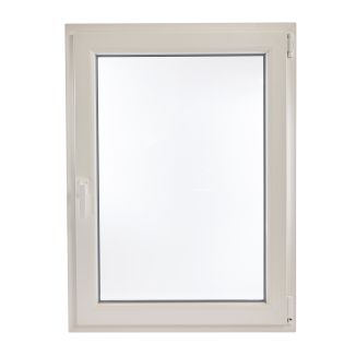 Fereastră PVC cu geam termopan, Barrier 70, maner Toulon, 860x1160 mm, profil Rehau 70 mm, 1 canat, sticlă 4LowE, oscilobatant dreapta, 5 camere