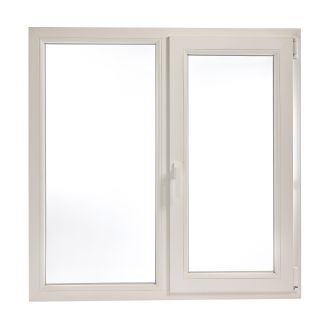 Fereastră PVC cu geam termopan, Barrier 75, maner Toulon, 1160x1160 mm, profil Aluplast 70 mm, 2 canate, sticlă 4LowE, oscilobatant dreapta, 5 camere, 2 garnituri