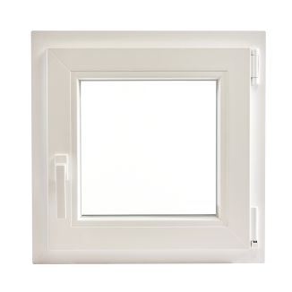 Fereastră PVC cu geam termopan, Barrier 75, maner Toulon, 560x560 mm, profil Aluplast 70 mm, sticlă 4LowE, oscilobatant dreapta, 5 camere, 2 garnituri