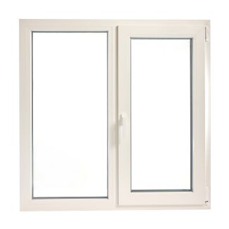 Fereastră PVC cu geam tripan, Barrier 80, maner Toulon, 1160x1160 mm, profil Rehau 80 mm, 2 canate, sticlă 42 mm 4LowE + 4SEvo, oscilobatant dreapta, 7 camere, 3 garnituri