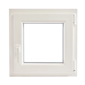 Fereastră PVC cu geam tripan, Barrier 80, maner Toulon, 560x560 mm, profil Rehau 80 mm, sticlă 42 mm 4LowE + 4SEvo, oscilobatant dreapta, 7 camere, 3 garnituri