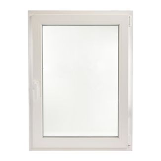 Fereastră PVC cu geam tripan, Barrier 85, maner Toulon, 860x1160 mm, profil Aluplast 85 mm, 1 canat, sticlă 44 mm 4LowE + 4SEvo, oscilobatant dreapta, 7 camere, 3 garnituri