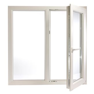 Fereastră PVC cu geam termopan, Barrier 75, 1160x1160 mm, profil Aluplast 70 mm, 2 canate, sticlă 4LowE, oscilobatant dreapta, 5 camere, 2 garnituri