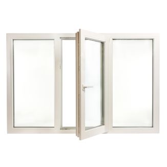 Fereastră PVC cu geam tripan, Barrier 85, 1160x1760 mm, profil Aluplast 85 mm, 3 canate, sticlă 44 mm 4LowE + 4SEvo, oscilobatant dreapta, 7 camere, 3 garnituri