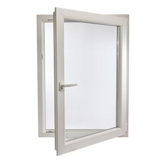 Fereastră PVC cu geam termopan, Barrier 75, 860x1160 mm, profil Aluplast 70 mm, 1 canat, sticlă 4LowE, oscilobatant dreapta, 5 camere, 2 garnituri