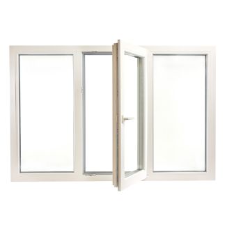 Fereastră PVC cu geam tripan, Barrier 80, 1160x1760 mm, profil Rehau 80 mm, 3 canate, sticlă 42 mm 4LowE + 4SEvo, oscilobatant dreapta, 7 camere, 3 garnituri