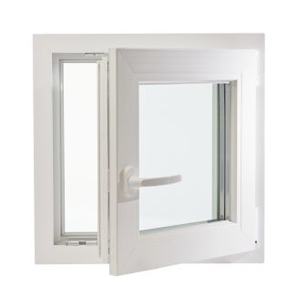 Fereastră PVC cu geam tripan, Barrier 80, 560x560 mm, sticlă 42 mm, 4 anotimpuri