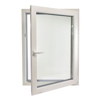 Fereastră PVC cu geam tripan, Barrier 80, 1160x860 mm, profil Rehau 80 mm, 1 canat, sticlă 42 mm 4LowE + 4SEvo, oscilobatant dreapta, 7 camere, 3 garnituri