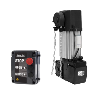 Kit automatizare usi sectionale industriale Motorline KVM115 cu unitate de control