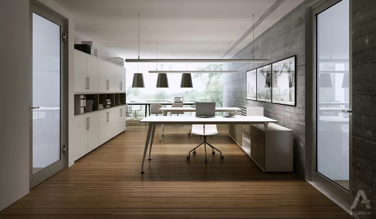 Ce ferestre și uși din aluminiu poți monta la interior